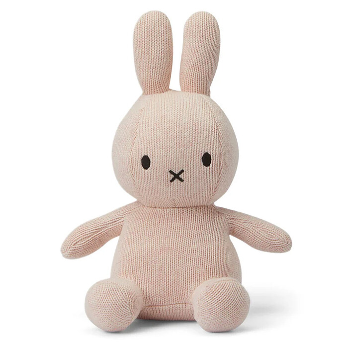 Lapin Miffy Coton Biologique Rose Pastel - Petit Bon Ton Toys