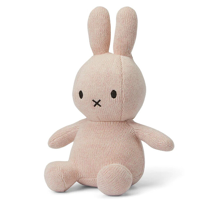 Lapin Miffy Coton Biologique Rose Pastel - Petit Bon Ton Toys