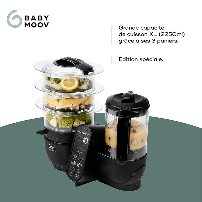 Nutribaby (+) XL - Mineral Black Babymoov