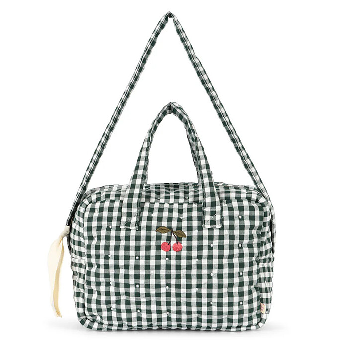 Sac à Langer pour Poupée - Green Check Konges Sløjd