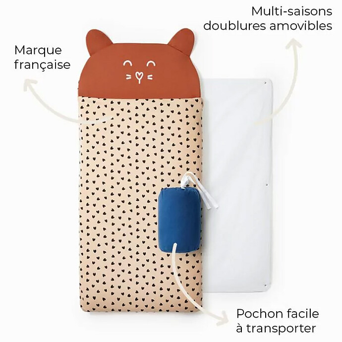 Avis Sac de Couchage 4 Saisons Léopard - 3/6 Ans
