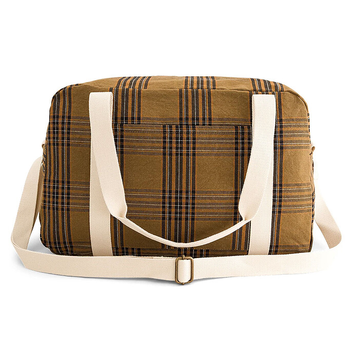 Sac à Langer Raphael - Carreaux Tartan Rose in April