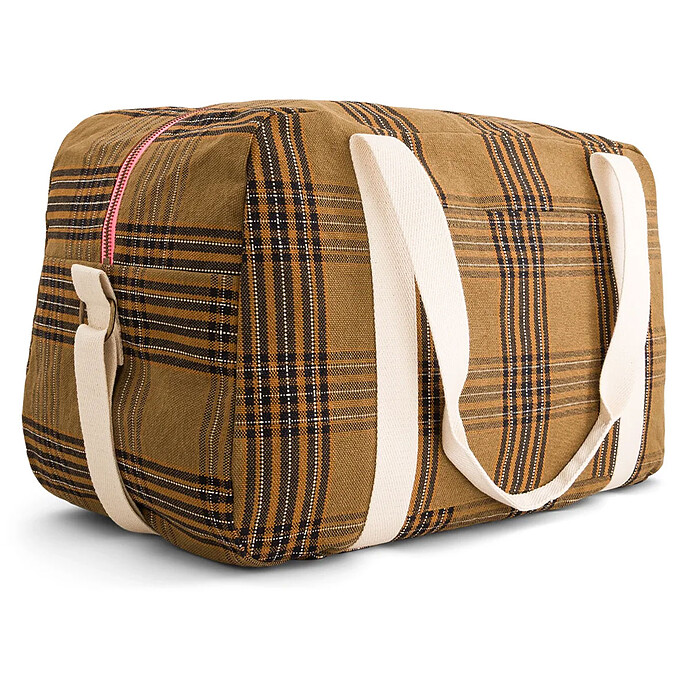 Sac à Langer Raphael - Carreaux Tartan Rose in April