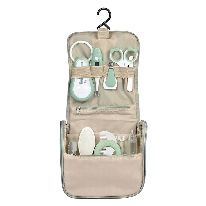 Trousse de Toilette Nomade 10 Accessoires - Sage Green BÉABA