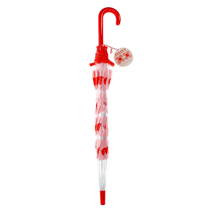 Parapluie Transparent - Pink Daisy Rex London