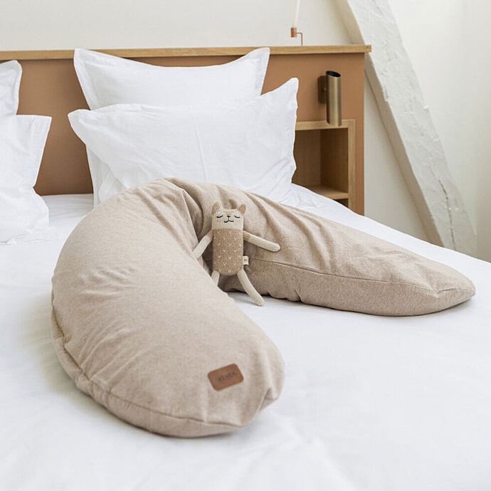 Coussin d'Allaitement Big Flopsy Jersey - Heather Clay BÉABA