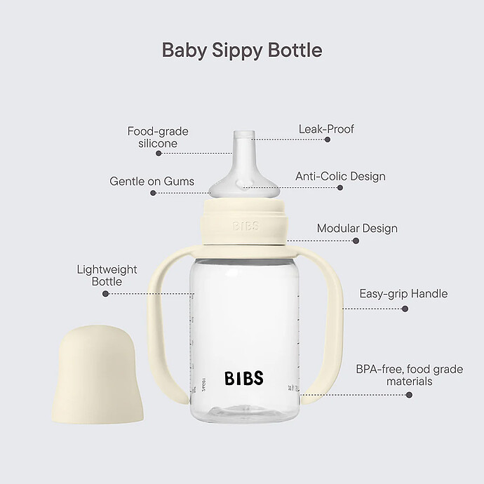 Avis Biberon à Bec Verseur Ivory - 150 ml