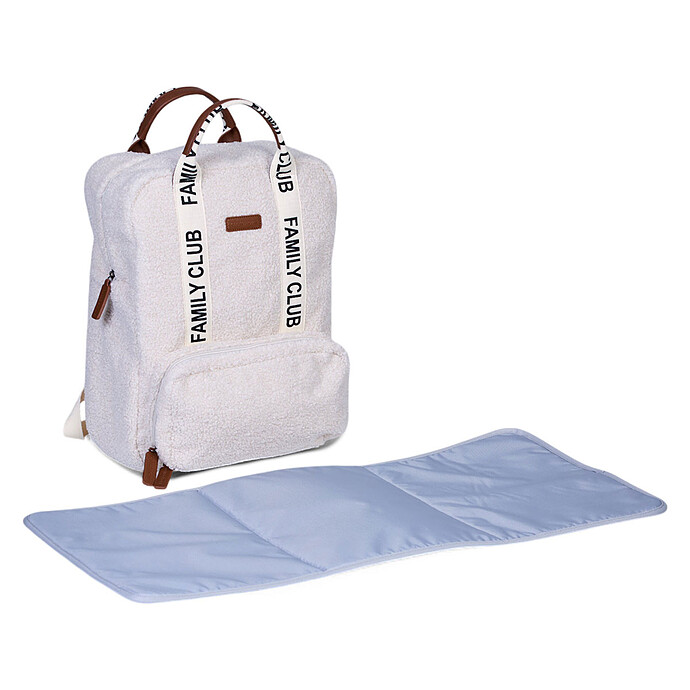 Sac à Dos à Langer Family Club Signature Teddy - Off White Childhome