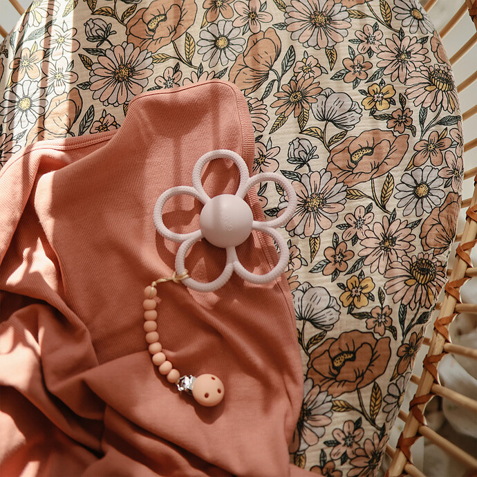 Attache Tétine Hera - Powder Pink mushie