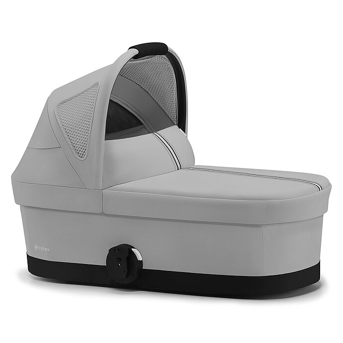 Poussette Trio Balios S Cadre Argent - Siège Auto Cloud G Plus i-Size - Nacelle S Lux - Stone Grey Cybex