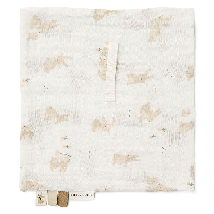 Doudou Attache Sucette - Baby Bunny Little Dutch
