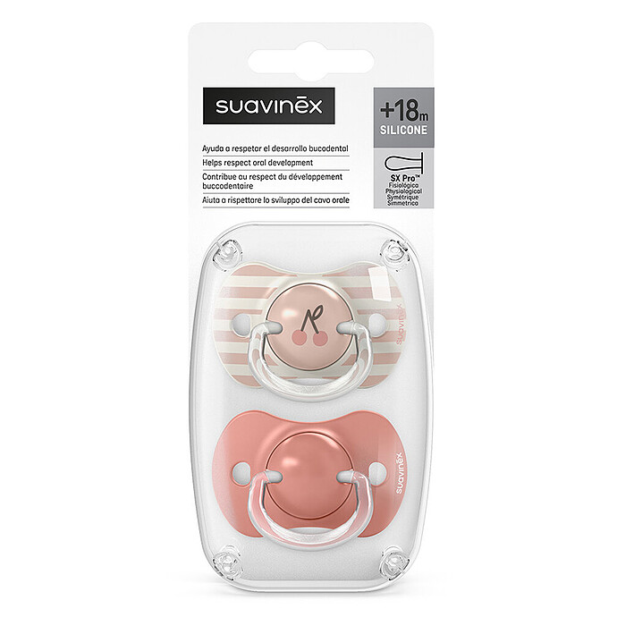 Avis Lot de 2 Sucettes Symétriques SX Pro Birdies Rose - 18 Mois +