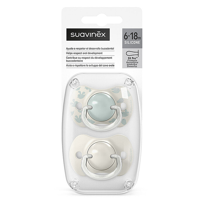 Avis Lot de 2 Sucettes Symétriques SX Pro Birdies Vert - 6/18 Mois
