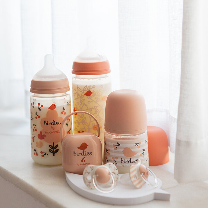 Avis Biberon Tétine Symétrique SX Pro Birdies Rose - 150 ml