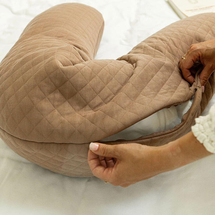 Coussin d'Allaitement Big Flopsy Fleur de Coton - Cacao BÉABA