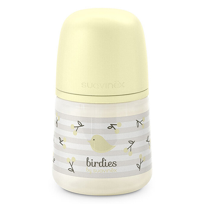 Biberon Tétine Symétrique SX Pro Birdies Beige - 150 ml Suavinex