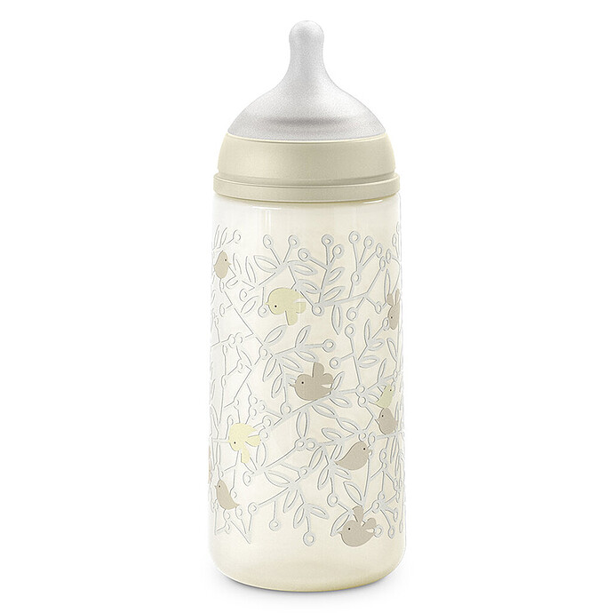 Biberon Tétine Symétrique SX Pro Birdies Beige - 360 ml Suavinex