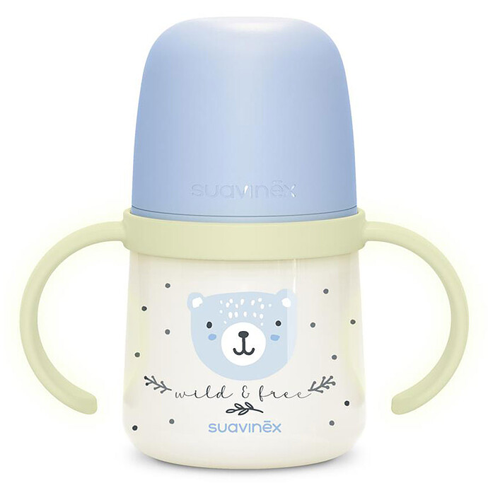 Achat Biberon à Anses Wild & Free Night and Day Bleu - 150 ml 