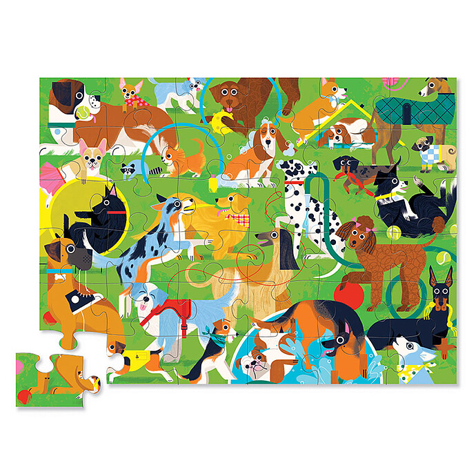 Maxi Puzzle 36 Pièces - Les Chiots Crocodile Creek