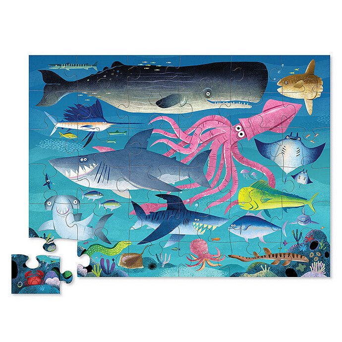 Avis Maxi Puzzle 36 Pièces - Le Récif des Requins