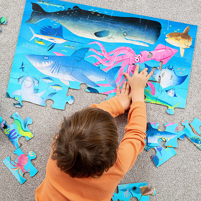 Achat Maxi Puzzle 36 Pièces - Le Récif des Requins