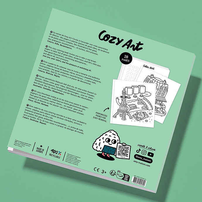 Livre de Coloriage Cozy Art Paris pas cher