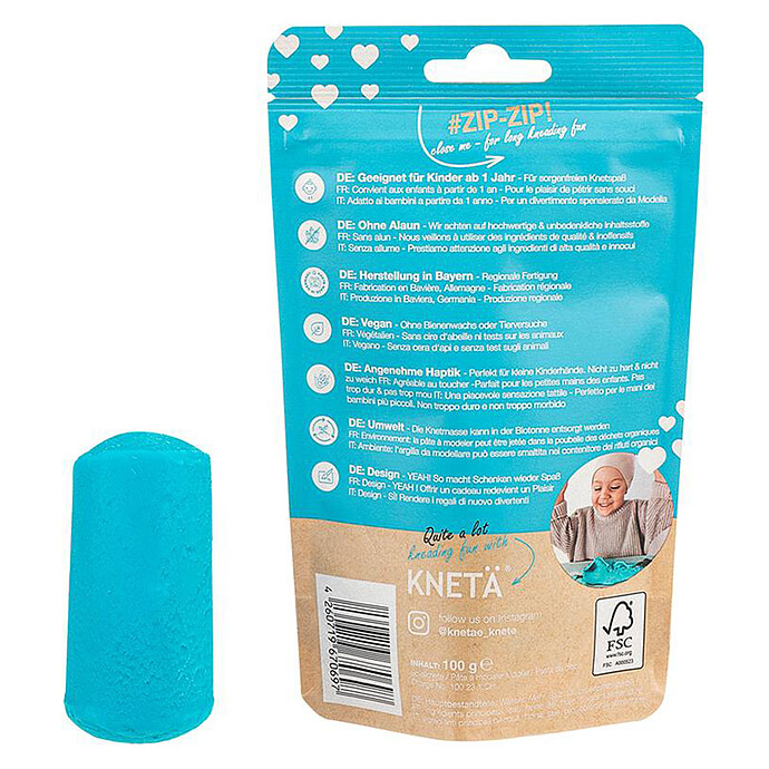 Pot de Pâte à Modeler - Turquoise KNETÄ