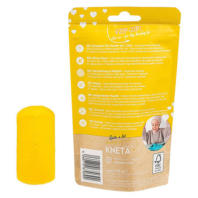 Pot de Pâte à Modeler - Jaune KNETÄ