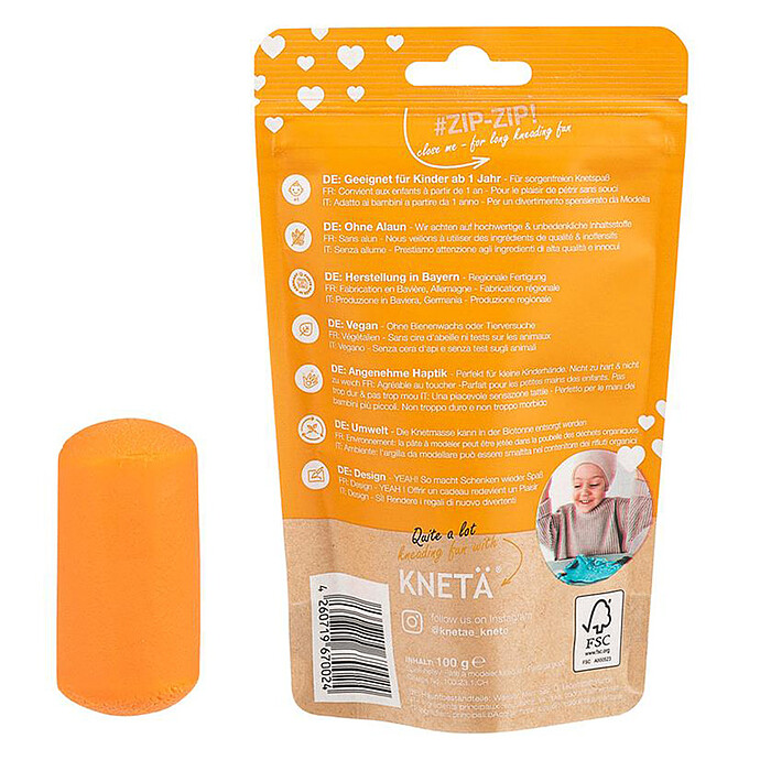 Pot de Pâte à Modeler - Orange KNETÄ