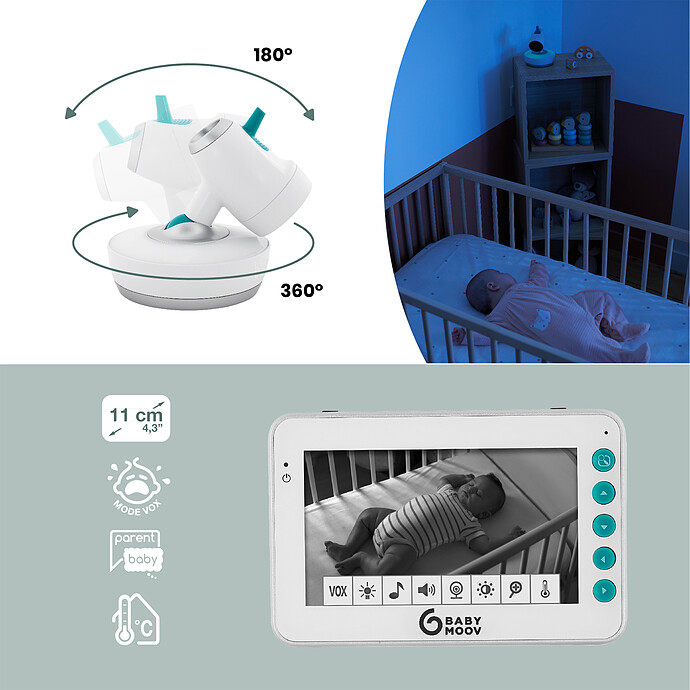 Avis Babyphone Vidéo YOO Moov