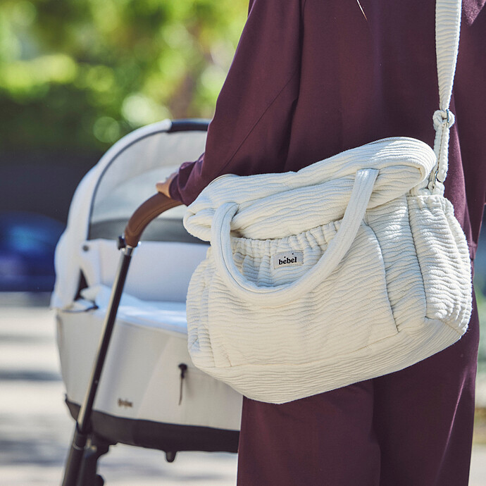 Sac à Langer Comme un Bonbon Wavy - Ecru BEBEL