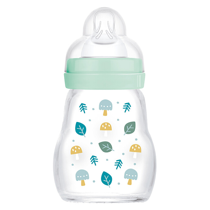 Biberon Verre Colors of Nature Bleu - 170 ml MAM