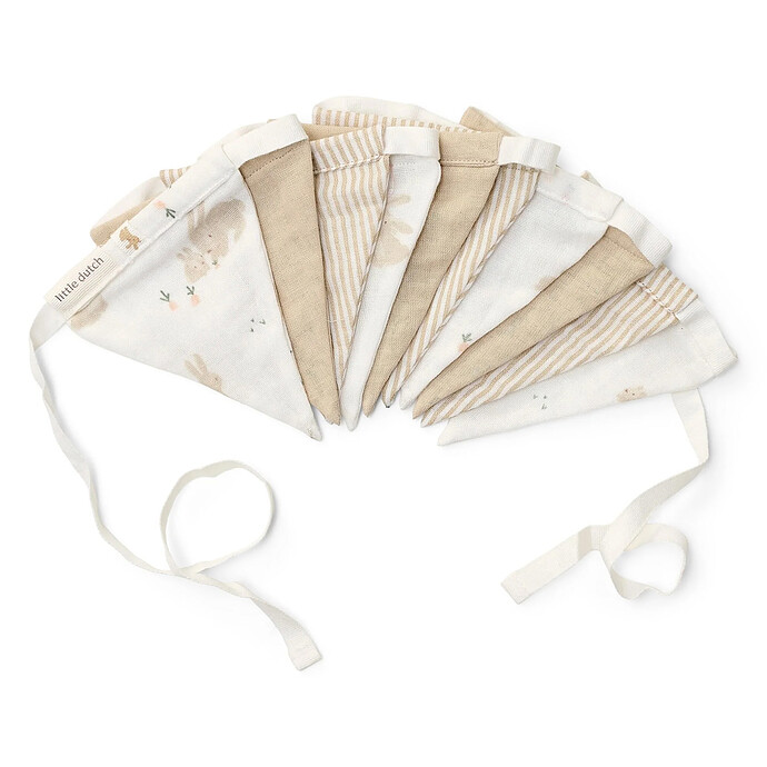 Guirlande de Fanions Newborn Naturals - Baby Bunny Little Dutch