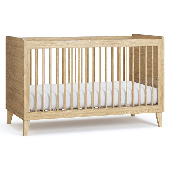 Lit Bébé Evolutif Muve Chêne - 70 x 140 cm Vox Meubles