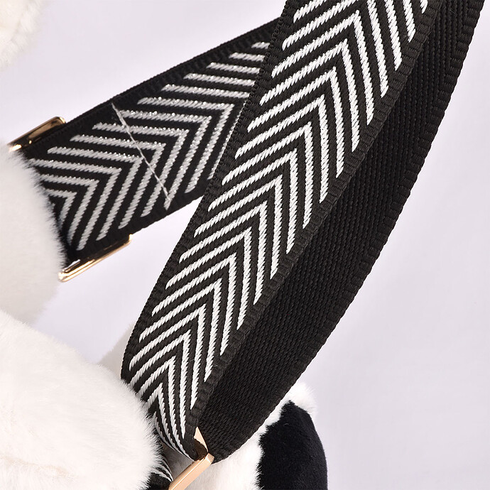 Sac Doudou Bandoulière - Chien Noir et Blanc Doudou et Compagnie