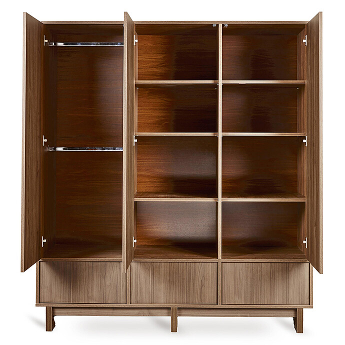 Armoire 3 Portes Kyo XL - Chataignier Quax