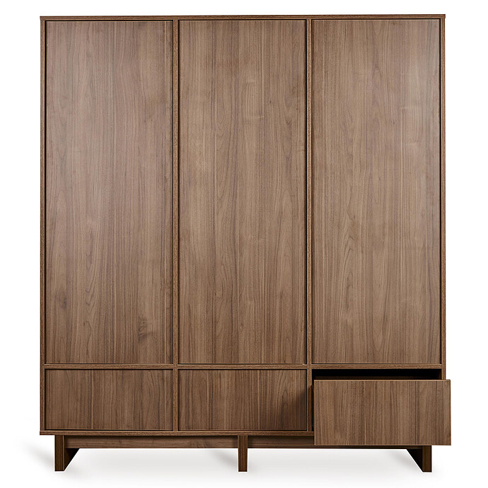 Avis Armoire 3 Portes Kyo XL - Chataignier