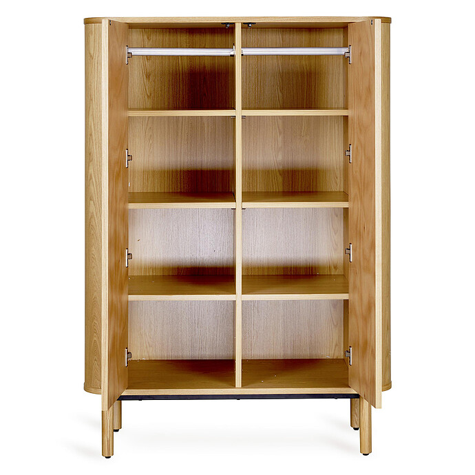 Armoire 2 Portes Plates Yume - Natural Ash Quax