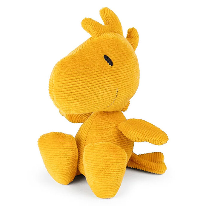 Avis Peluche Oiseau Woodstock Mini en Velours Côtelé et Boîte Cadeau