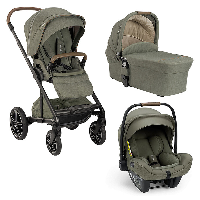 Poussette Trio MIXX next - Siège PIPA next i-Size - Nacelle MIXX next - Pine Nuna