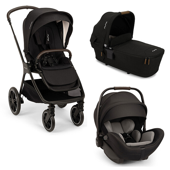 Poussette Trio TRIV lx - Siège Auto ARRA Flex i-Size - Nacelle LYTL - Caviar Nuna