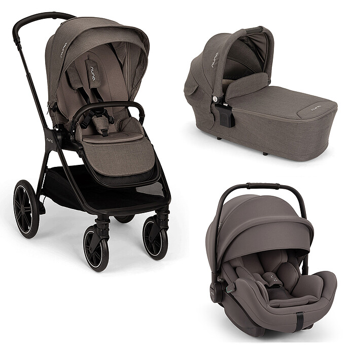 Poussette Trio TRIV lx - Siège Auto ARRA Flex i-Size - Nacelle LYTL - Thunder Nuna
