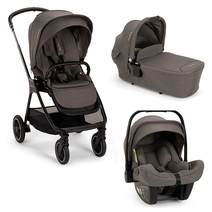 Poussette Trio TRIV next - Siège PIPA next i-Size - Nacelle LYTL - Thunder Nuna