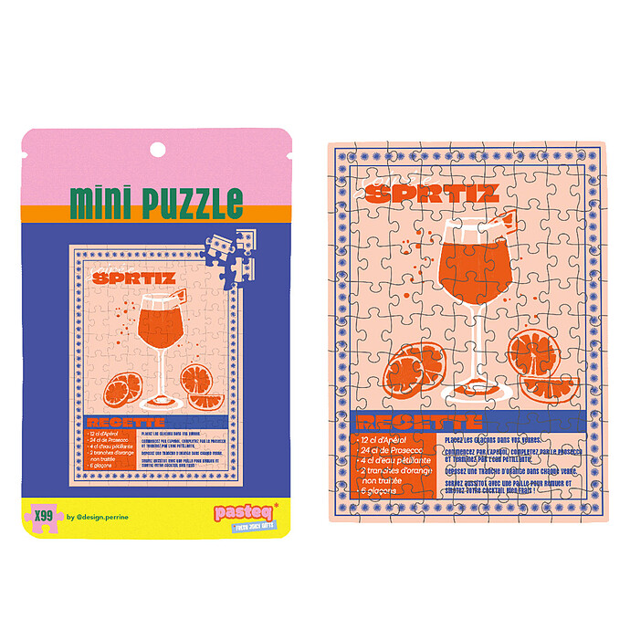 Mini Puzzle 99 Pièces - Soirée Spritz Pasteq