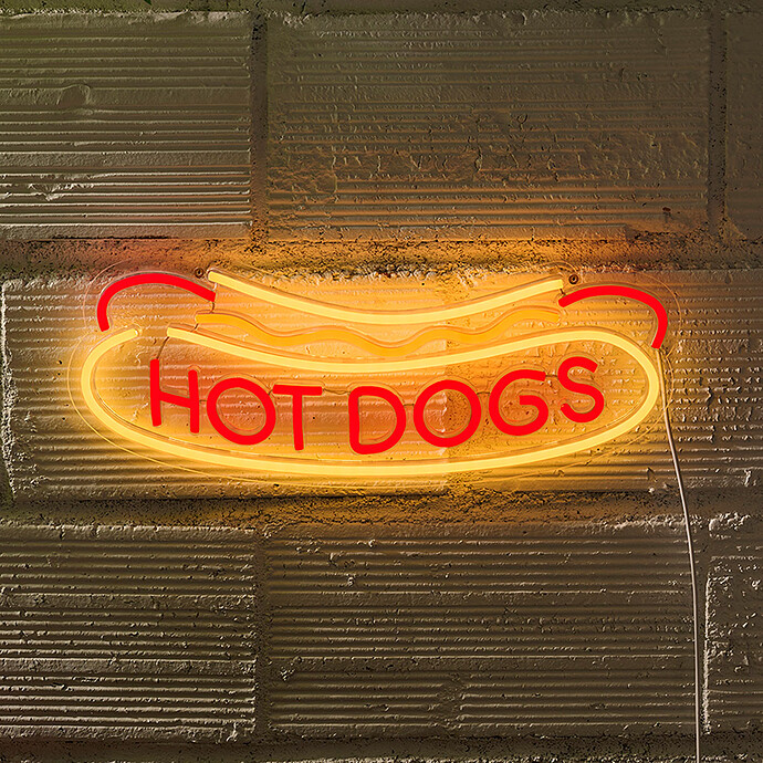 LED Néon Wall - Hot Dog Pasteq