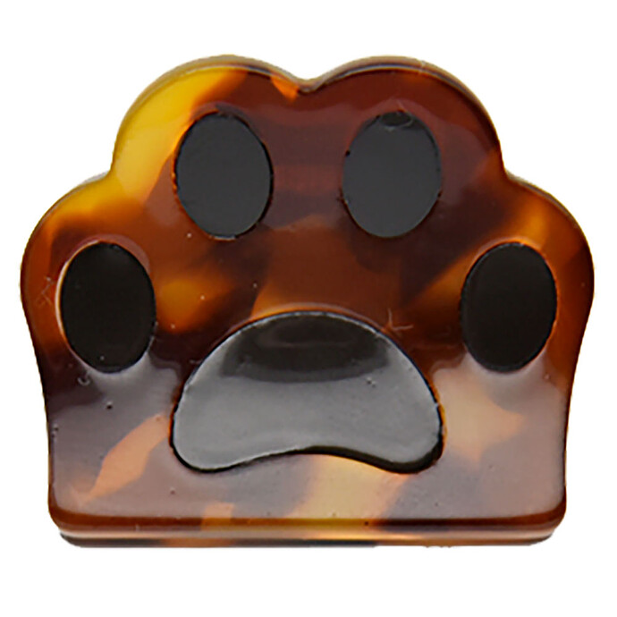 Mini Pince Cheveux - Patte de Chat Marron Pasteq