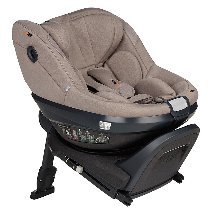 Pack Siège Auto Beyond² 360 Groupe 0+/1/2 i-Size + Base Beyond - Dark Sand Soft Breeze BeSafe