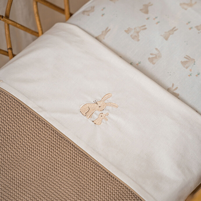 Drap Housse Berceau Baby Bunny - 40 x 80 cm  Little Dutch