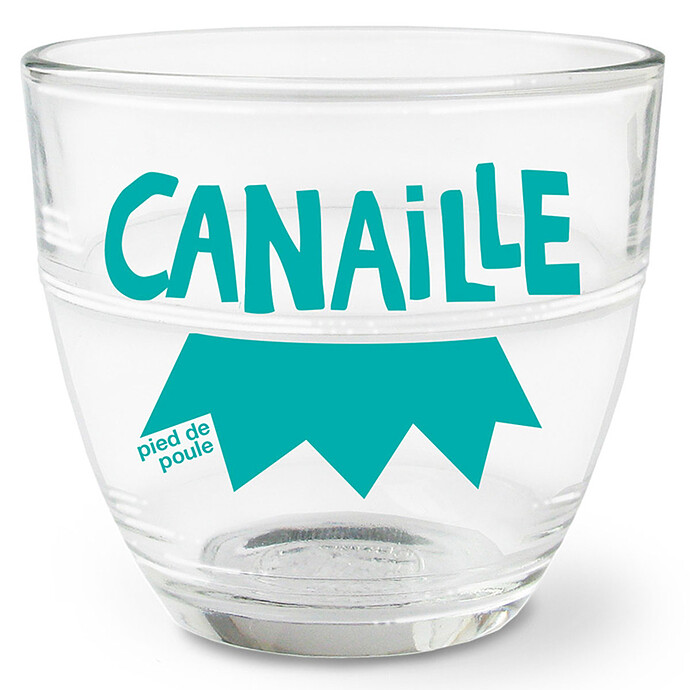 Verre Môme - Canaille Pied de Poule