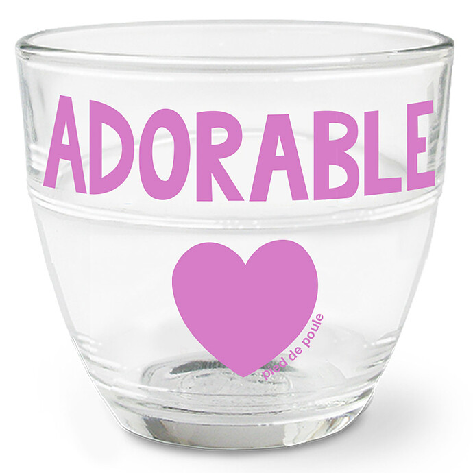 Verre Môme - Adorable Pied de Poule